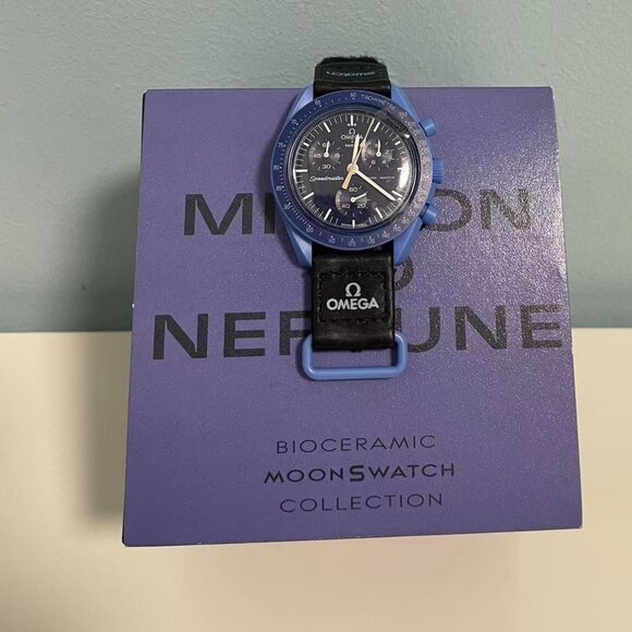 🍪 Swatch x Omega MoonSwatch Mission to Neptune | Bioceramic Blue - Picture 4 of 6